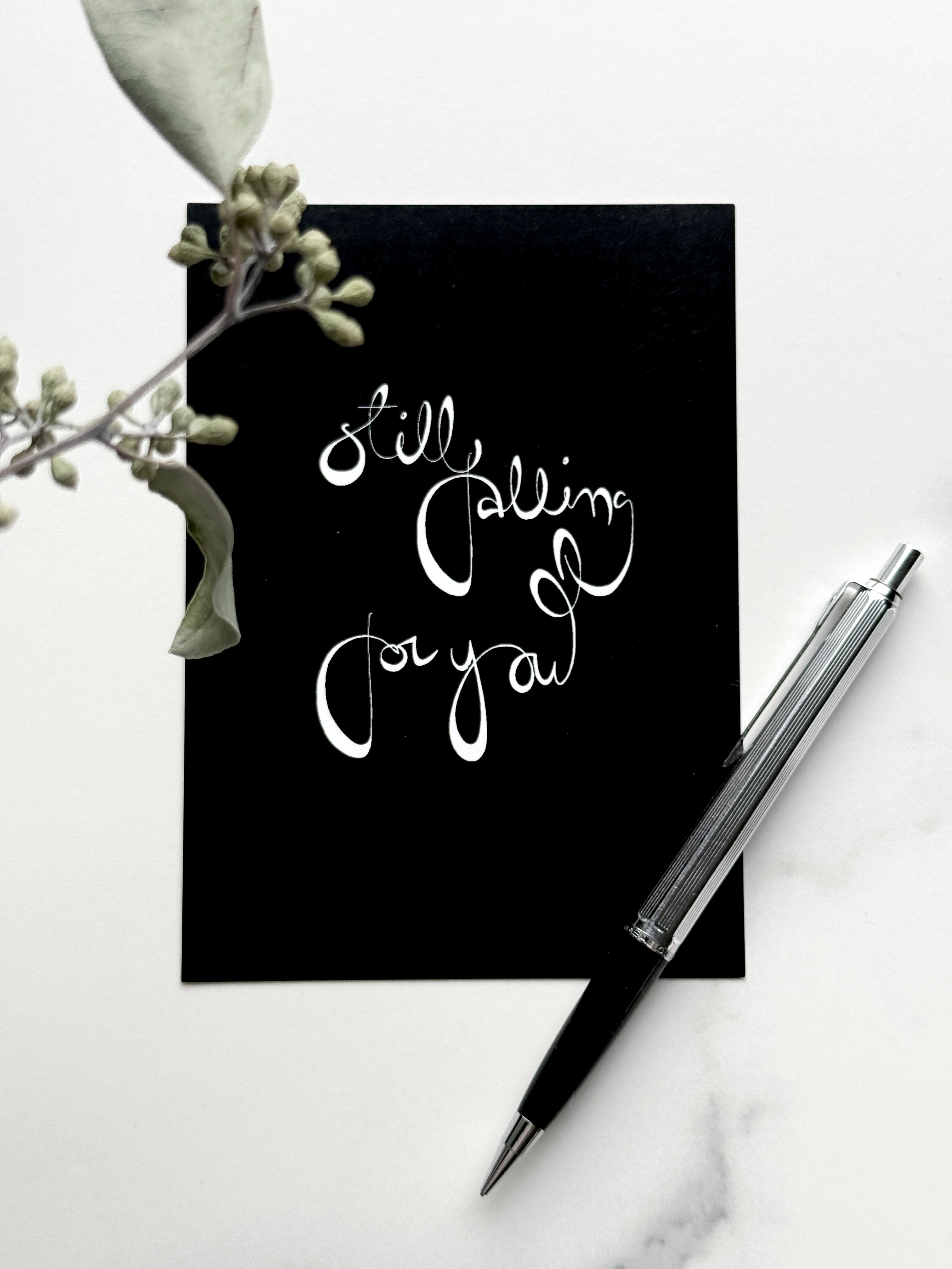 Still Falling for You Card